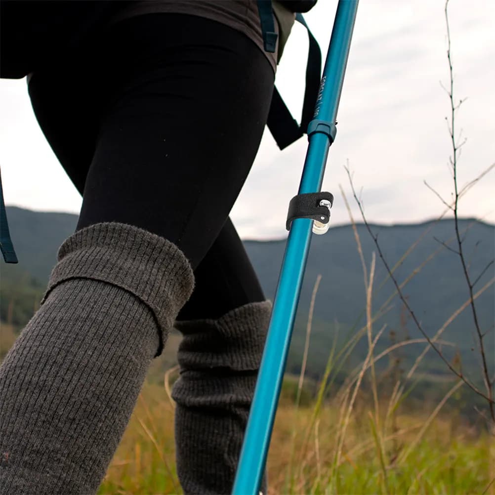 2 Pieces Lightweight Exterior Block for Trekking Stick with Shield Closure, Hiking Accessories, Climbing and Walking Sticks