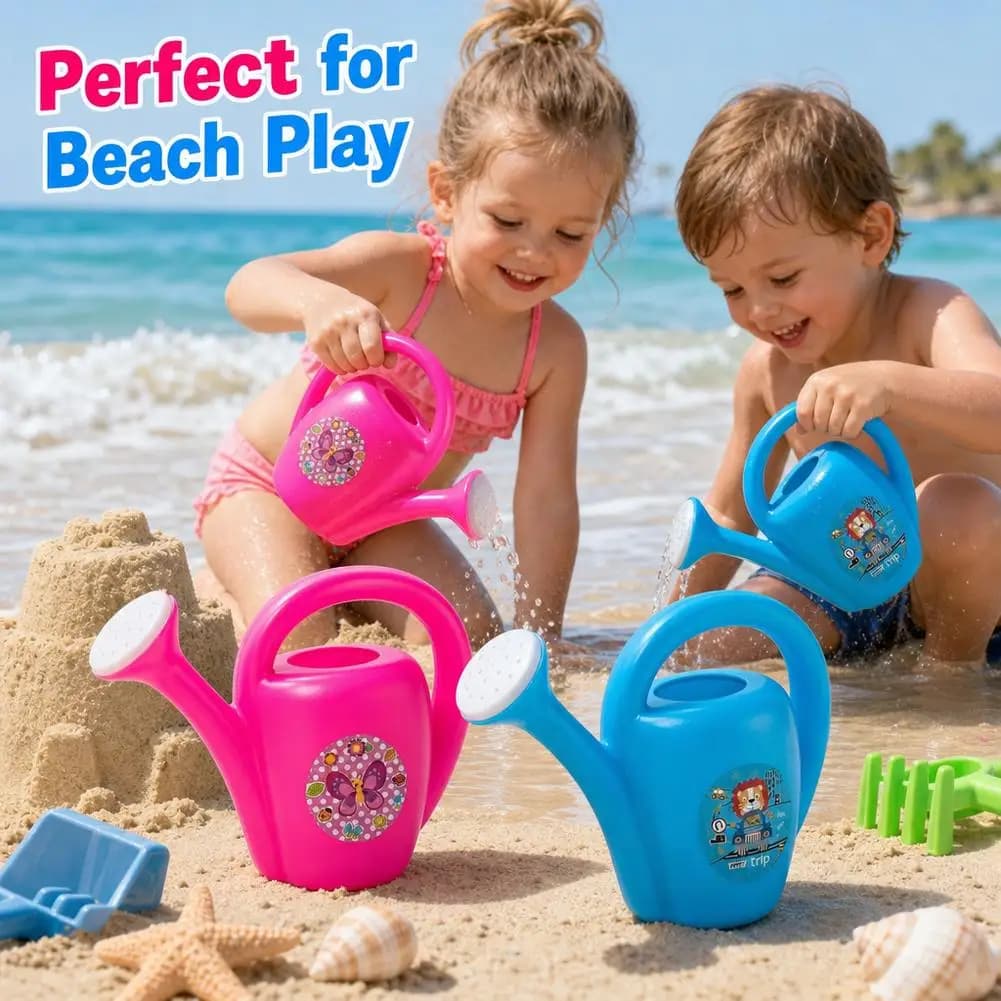 1/2Pcs Sprinkler Watering Can Cute Cartoon Garden Kids Home Plastic Flowers Bottle Beach Spray Bath Toy Early Education
