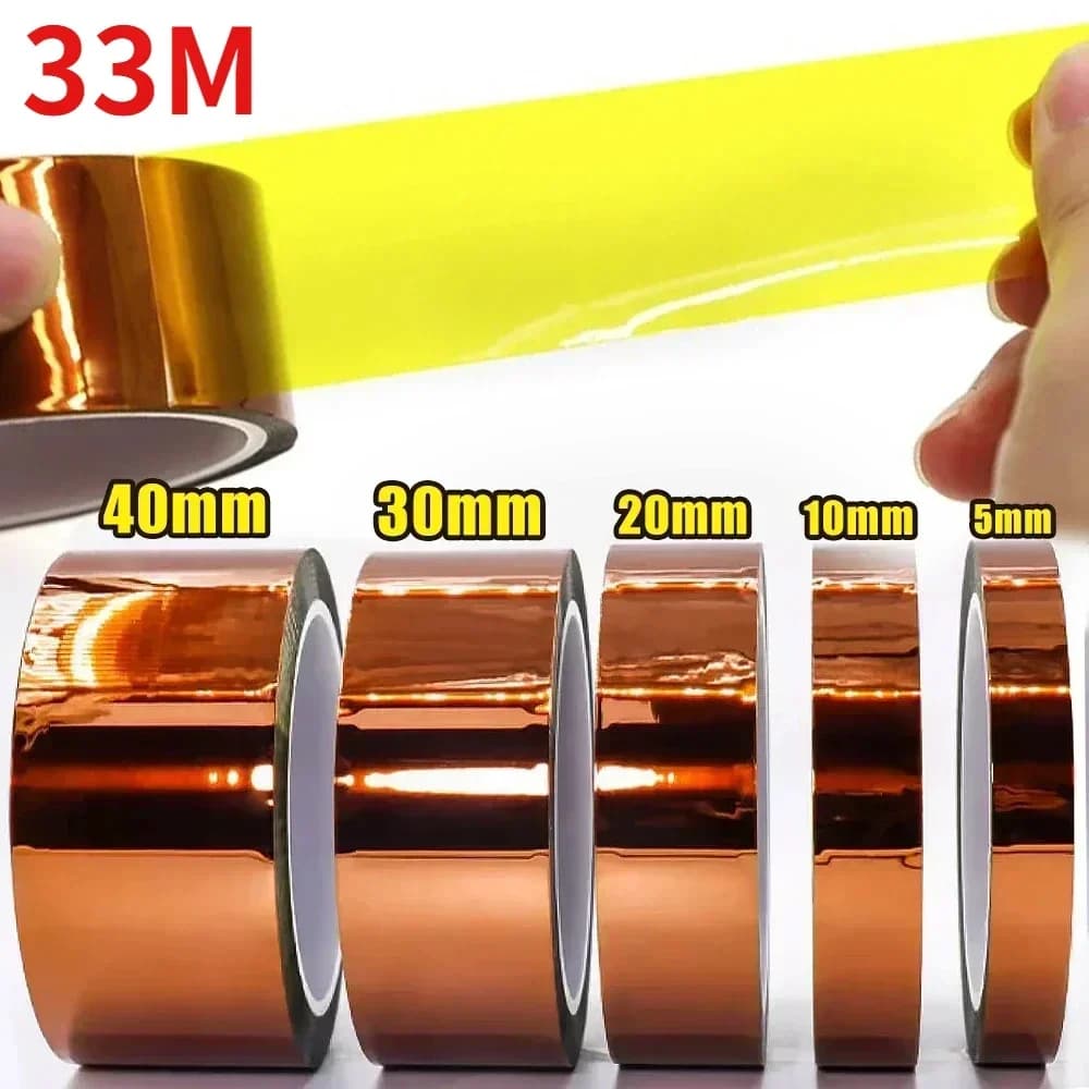 Kapton Tape Poliimmide 5-40mm Adhesive Adhesive Tape Weihnaптоновы© Сuzeтч Thermal tape for tabo protection