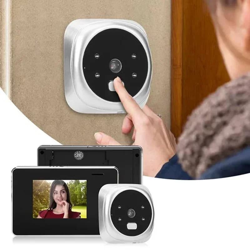 Visualizzatore di visione notturna di sicurezza domestica Videocitofono elettronico Campanello digitale LCD da 2,8 pollici Peek Cat Eye Telecamera per porta esterna