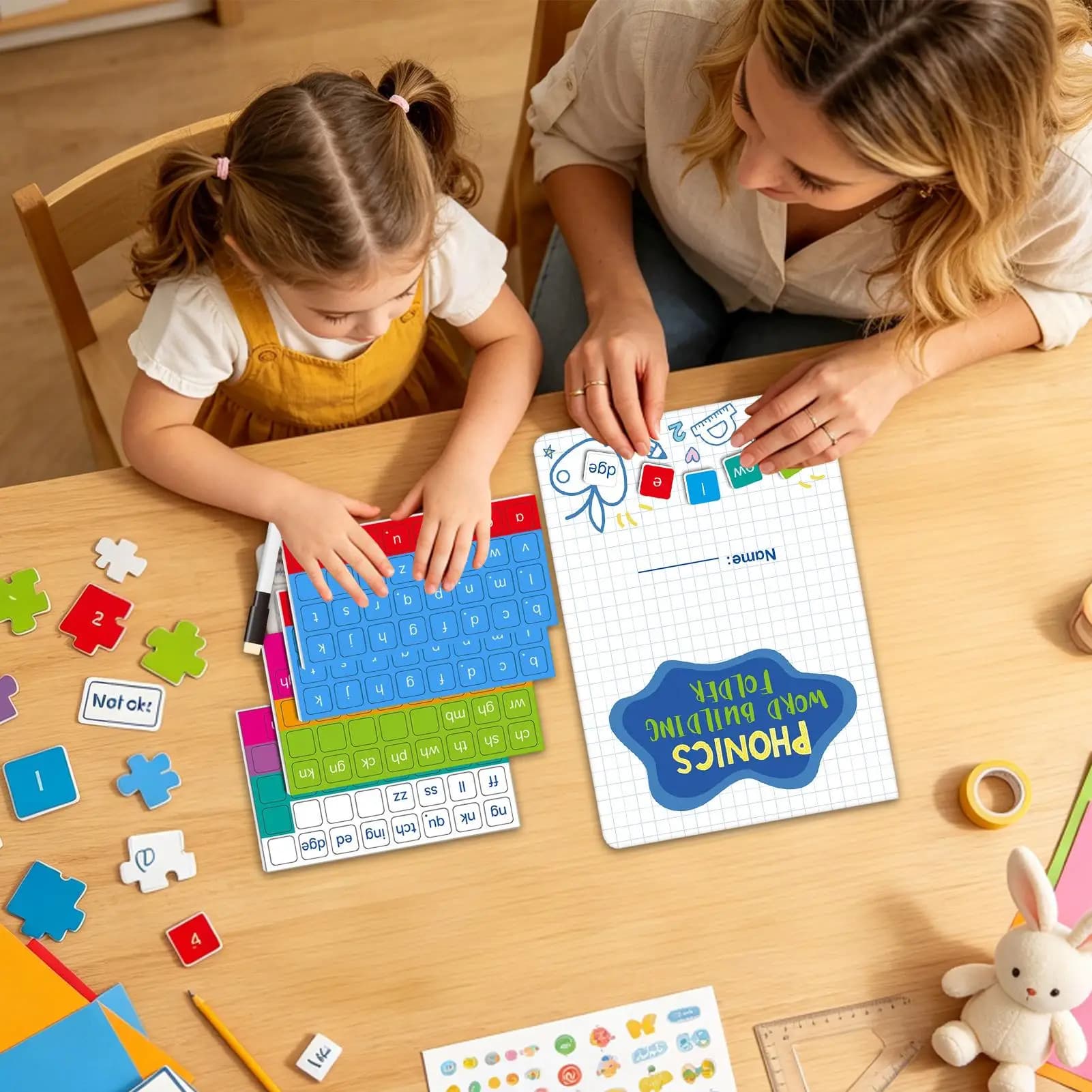 Magnetic Phonics Tiles Educational Interactive Complete Set Learn To Read Phonics Games For Kids Boys Preschool Kindergarten