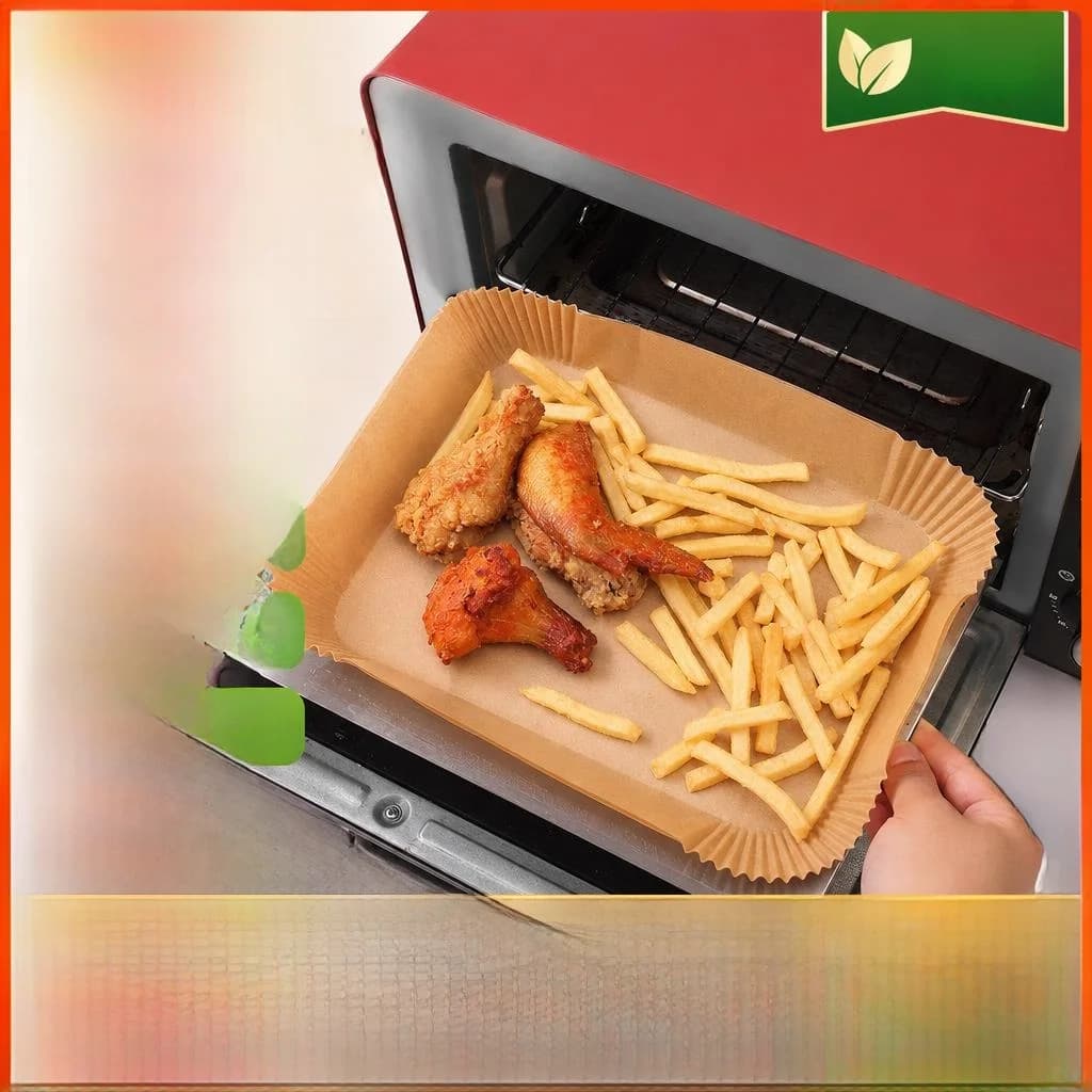 Food Grade Air Fryer Baking Paper Large Size Rectangular Thickened Oven Mat Paper for Kitchen Baking Oil Paper Positive Rich