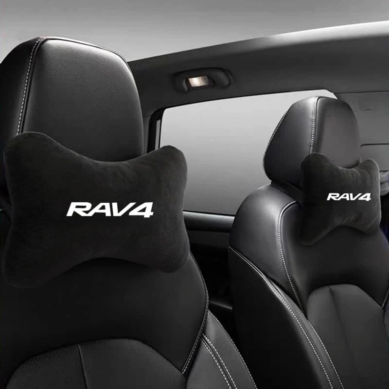 Pelle scamosciata Auto Collo Cuscino Sedile Poggiatesta Supporto Lombare Cuscino Colonna Vertebrale Proteggere Per Toyota Rav4 Xa50 Refit 2019 2020 2021