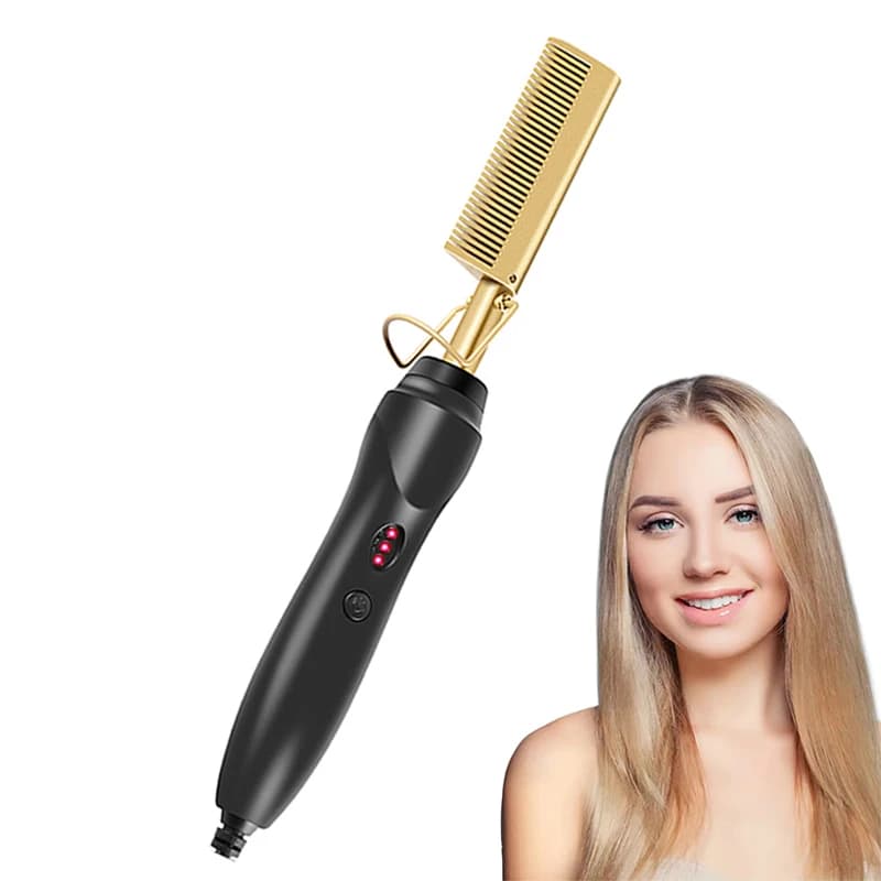 Electric Brush 2 in 1 for Straightening and curling Hair, Styling Tool for Wet and Dry Hair