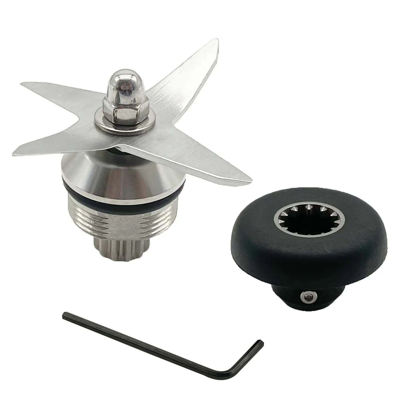 Frullatore per spremiagrumi, frullatore in acciaio inossidabile compatibile con la serie Vitamix-5200, include 1 gruppo 4 lame e 1x
