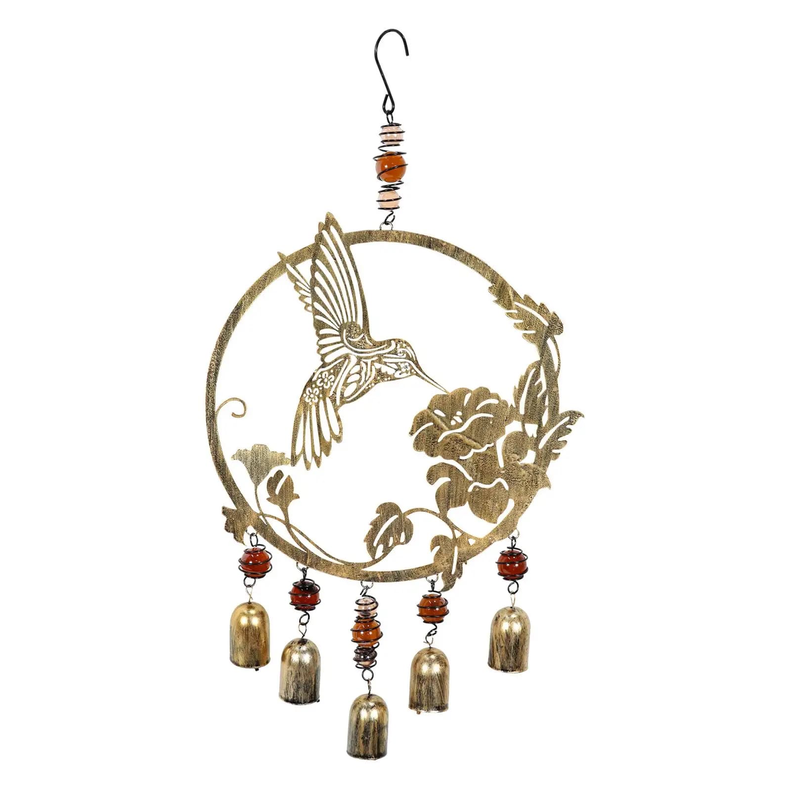Metal Hummingbird Wind Chimes Decorative Hanging Indoor Hotel Decoration