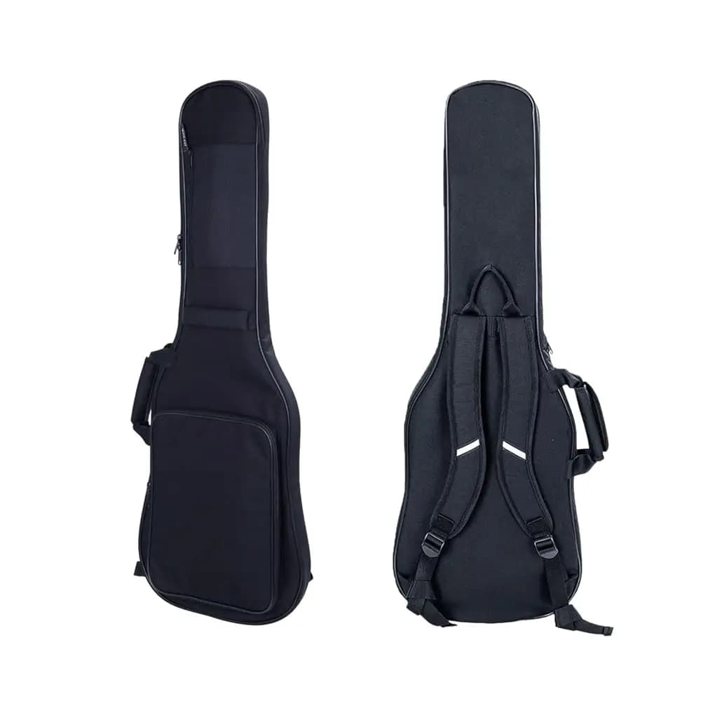 Custodia per Basso, Borsa Morbida Impermeabile Imbottita da 5mm, Leggera a Zaino con Doppie Cerniere e Tasche Frontali