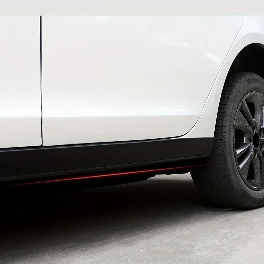 Universal rubber scratch resistant body side skirt edge protection device door/side skirt protector. Collision bumper protector