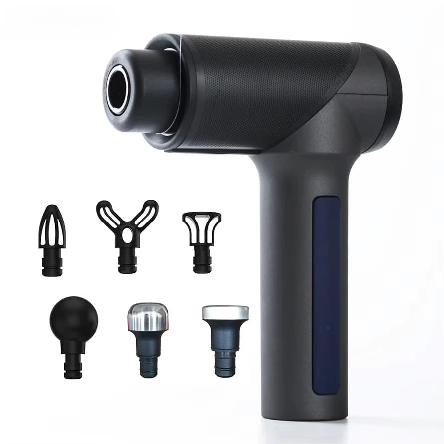 MINI Pistola per massaggio Terapia fisica profonda per alleviare il dolore Trapano sportivo Motore brushless super silenzioso portatile, Argento