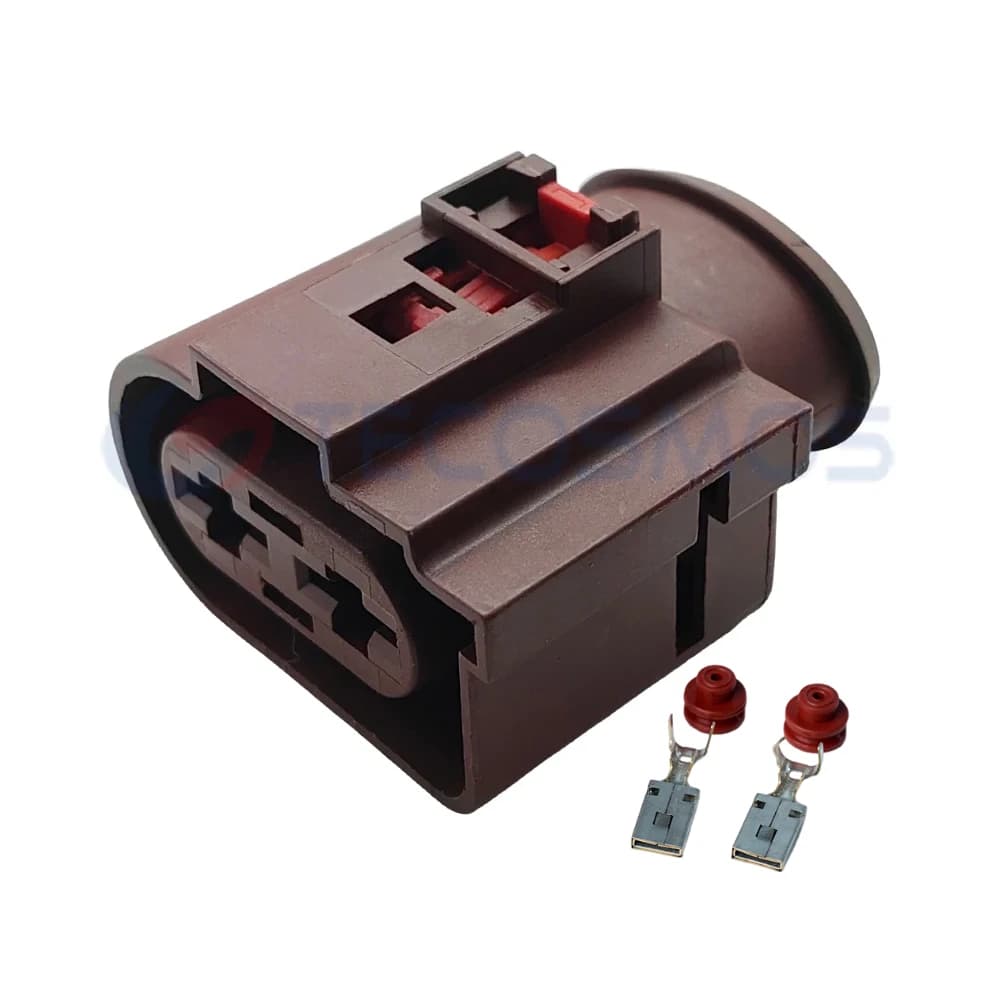 2 Pin Auto Connector Power Pump Electronic Fan Harness Plug 1J0 971 955 1K0971955 1K0971055A For VW Audi