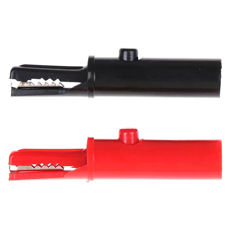 Morsetti a coccodrillo a coccodrillo 100A Connettore a morsetto a clip isolato per batteria per auto per caricabatterie elettrici 2 pezzi