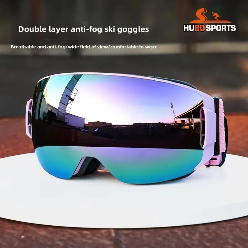 New light winter sports ski goggles, spherical lenses, wide field of view, high definition, anti-fog, scratch-proof, unisex