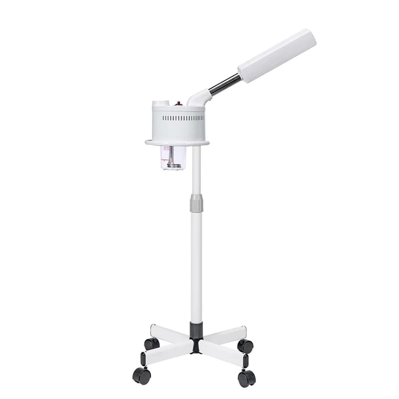 Ozono Hot Facial Steamer Warm Mist Ion Steaner per la pulizia profonda del viso Nano vaporizzatore Salon Home ugello rotante a 360 ° spruzzatore Spa