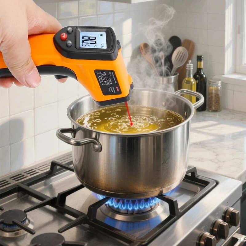 NJTY T600 T600A Infrared Thermometer Sensor Laser Temperature Gun Contactless IR-LCD Heat Industrial Pirometer 600 ° C