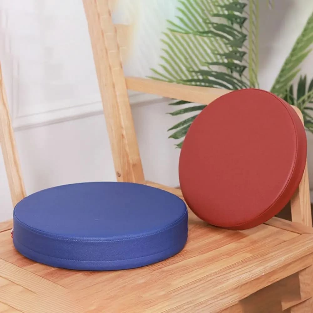 Practical Japanese Style Leather Round Cushion Soft Thicken Upholstered Cushion Waterproof Meditation Window Pillow Balcony