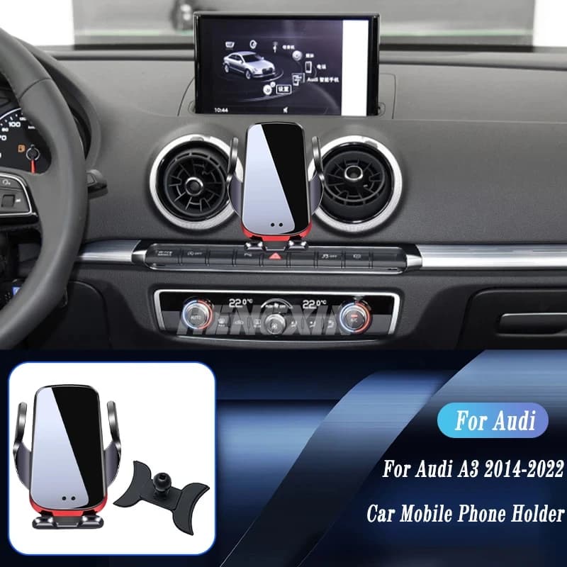 Caricatore Wireless per Auto con Supporto Telefono Regolabile per Audi A3 S3 8V 2014-2022, Staffa di Navigazione GPS, Accessori Interni