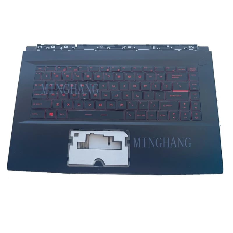 M New For MSI GF65 9SD 9SE 10SD MS-16W1 Palmrest Backlit Keyboard Black 15.6in US