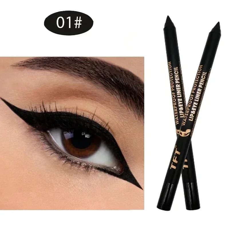 Quick Drying Eyeliner Pen Gel Eyeliner Waterproof Liquid Pigment Colorful Long-lasting smooth pencil Cosmetic makeup for eye beauty