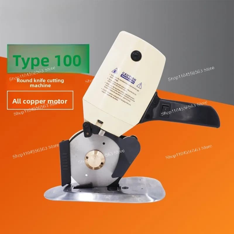 100 type electric hand-held round knife cloth cutting machine, clothing fabric cutting scissors
