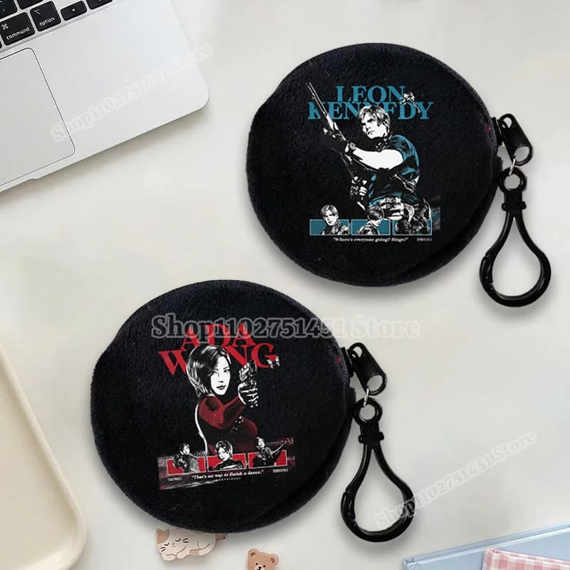 Residents Evils Printed Coin Purse Umbrella Corporations Wallet Storage Bags Mini Money Pouch Round Bag Women Men Fashion Gift