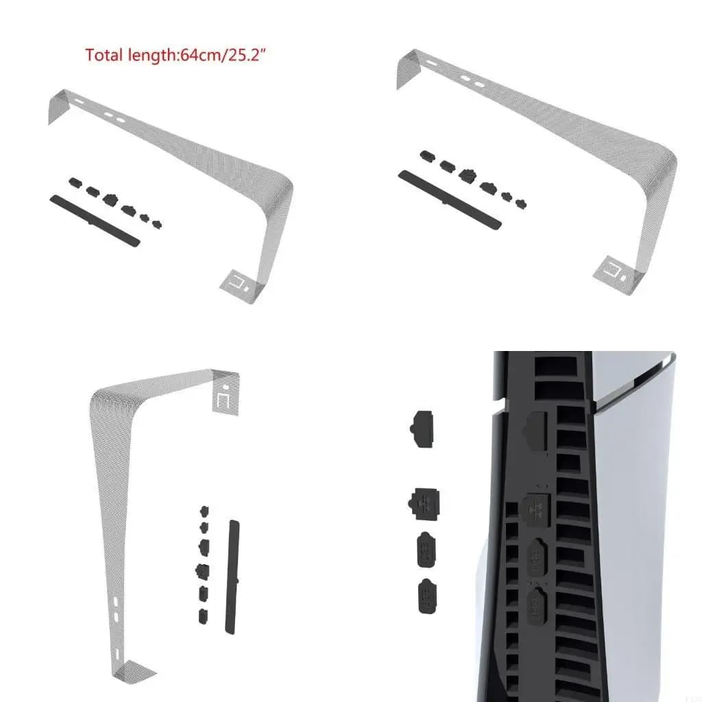 F42D Protezioni in Rete Netto Copertura Antipolvere per con Tappo Antipolvere in Silicone Strisce Intermedie