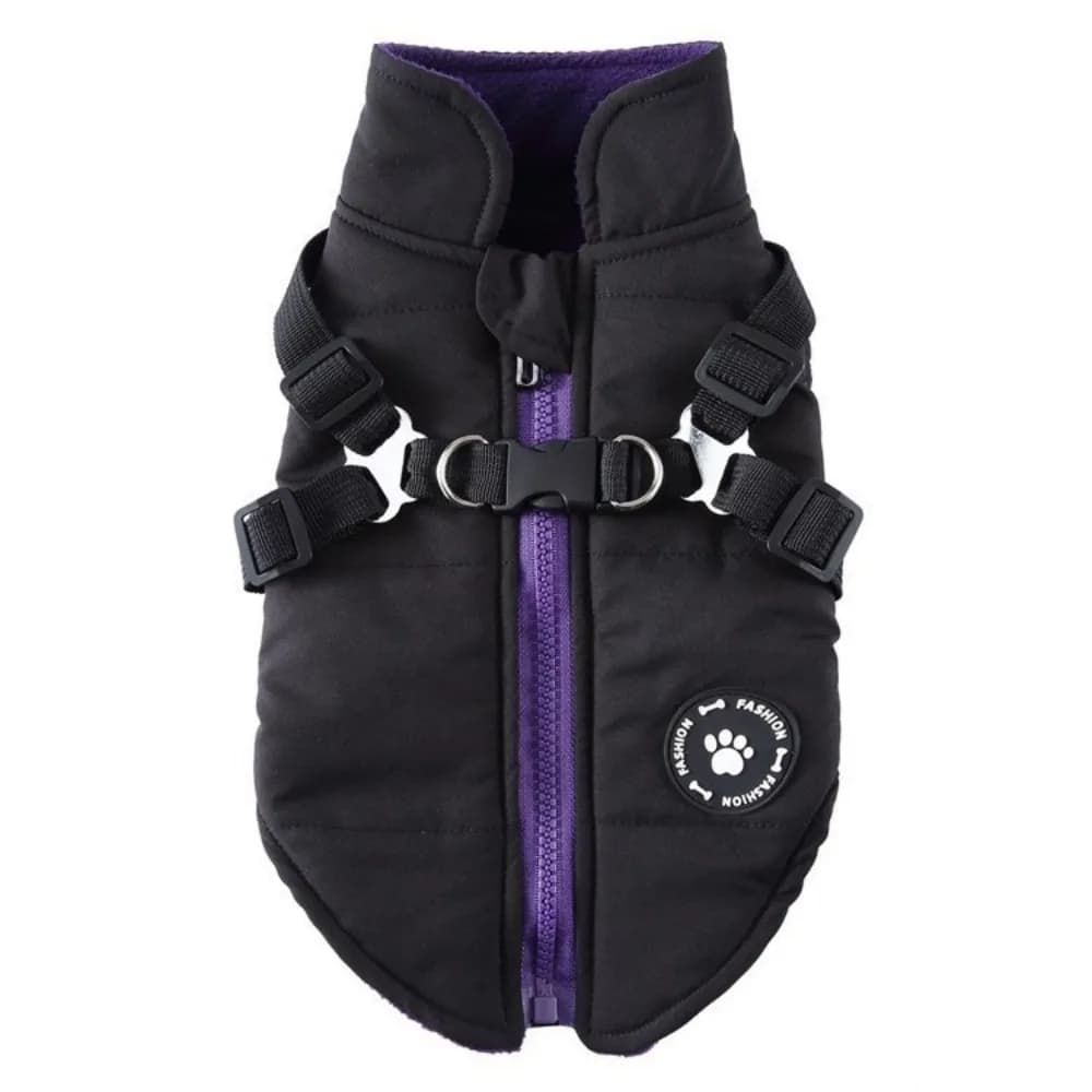 Piumino per cani regolabile per cuccioli Vestiti caldi antivento per cani invernali con imbracatura Addensare Cappotto per cani per cani Gatti