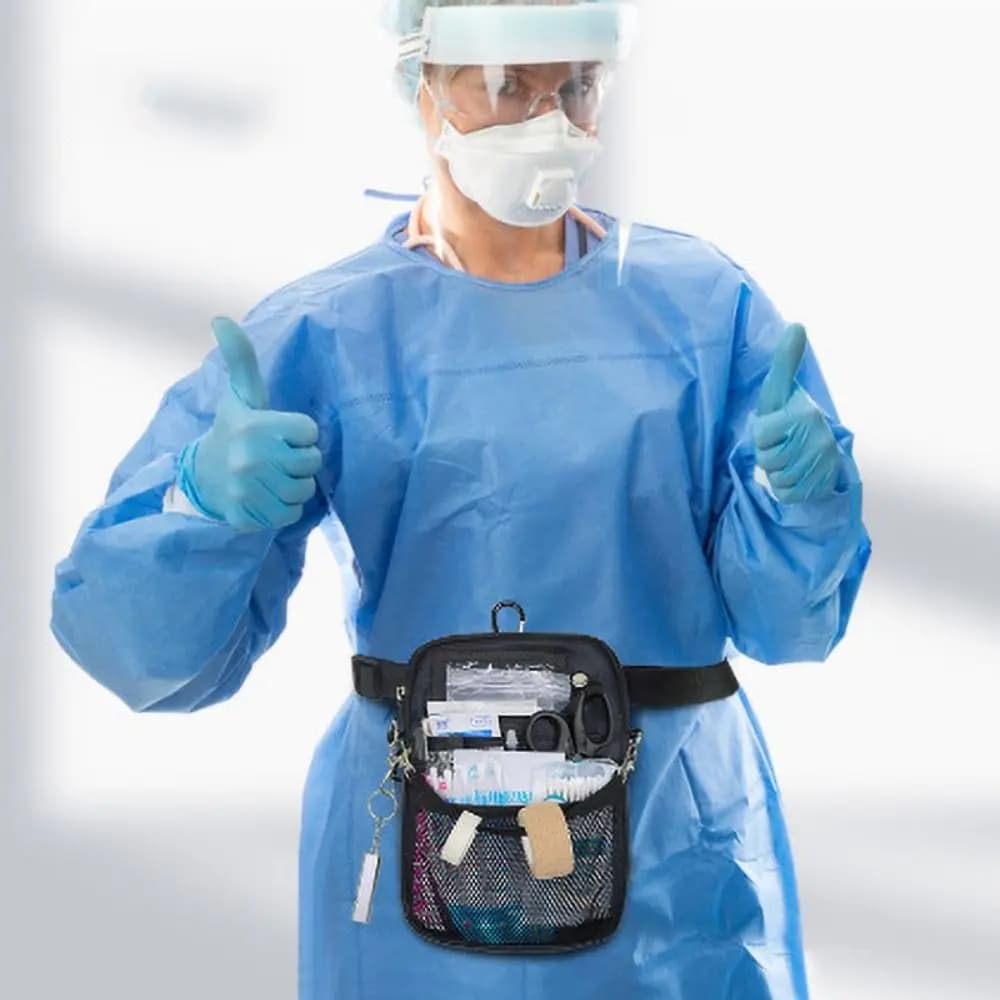 Adjustable Strap Nurse Fanny Pack Multi Pocket Wear-resistant Nurse Waist Pouch Large Capacity Nurse Hip Bag Nursing Home