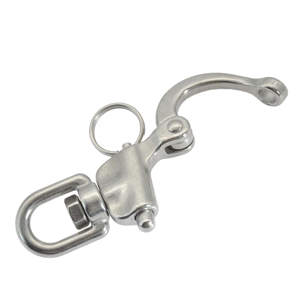 Moschettone girevole con grillo a occhiello per catena di ancoraggio per barche a sgancio rapido in acciaio inossidabile AEF5 per architettura marina