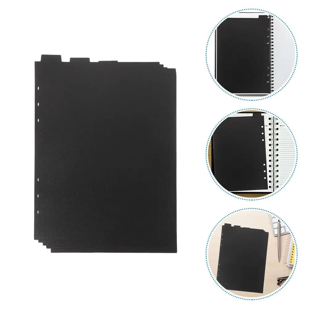 10Pcs Creative Notebook Index Dividers Binder Page Markers File Dividers for Office School Planner Memo Keeping Document Sorting