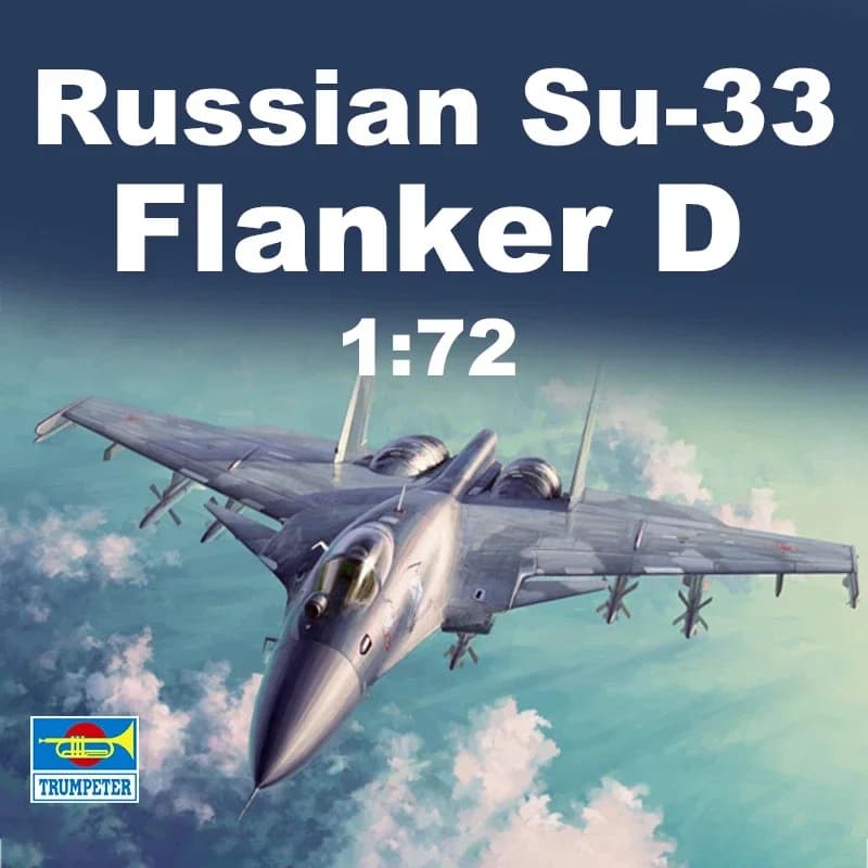 Trumpeter Plastic Assembled Aircraft Model Kit 01667 Russian Su-33 Flanker D Fighter 1/72 Scale