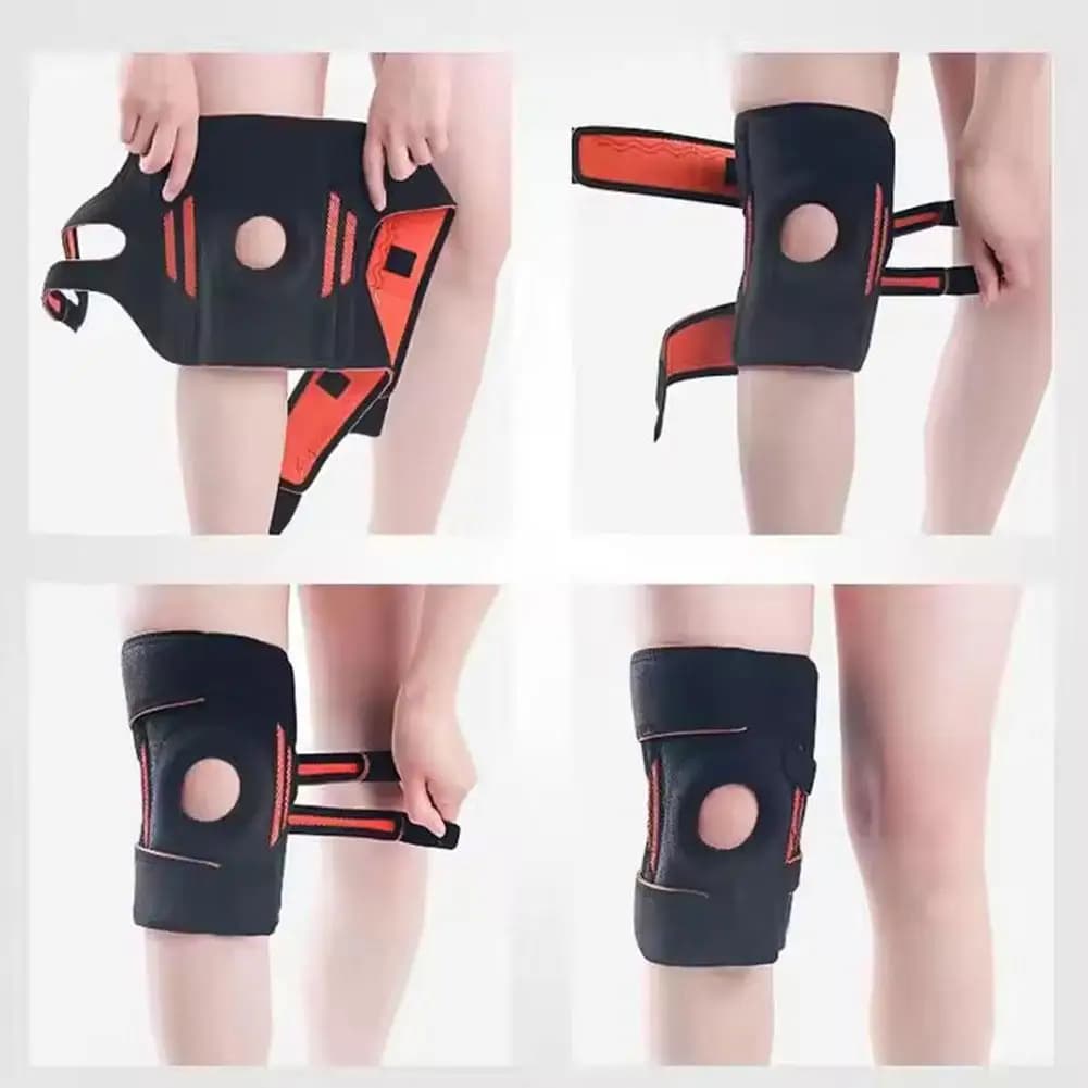 Supporto per Ginocchio con Stabilizzatori Laterali per Lesioni al Menisco, Dolore al Ginocchio, Recupero da Infortuni ACL MCL, Supporto Regolabile per Uomini e Donne
