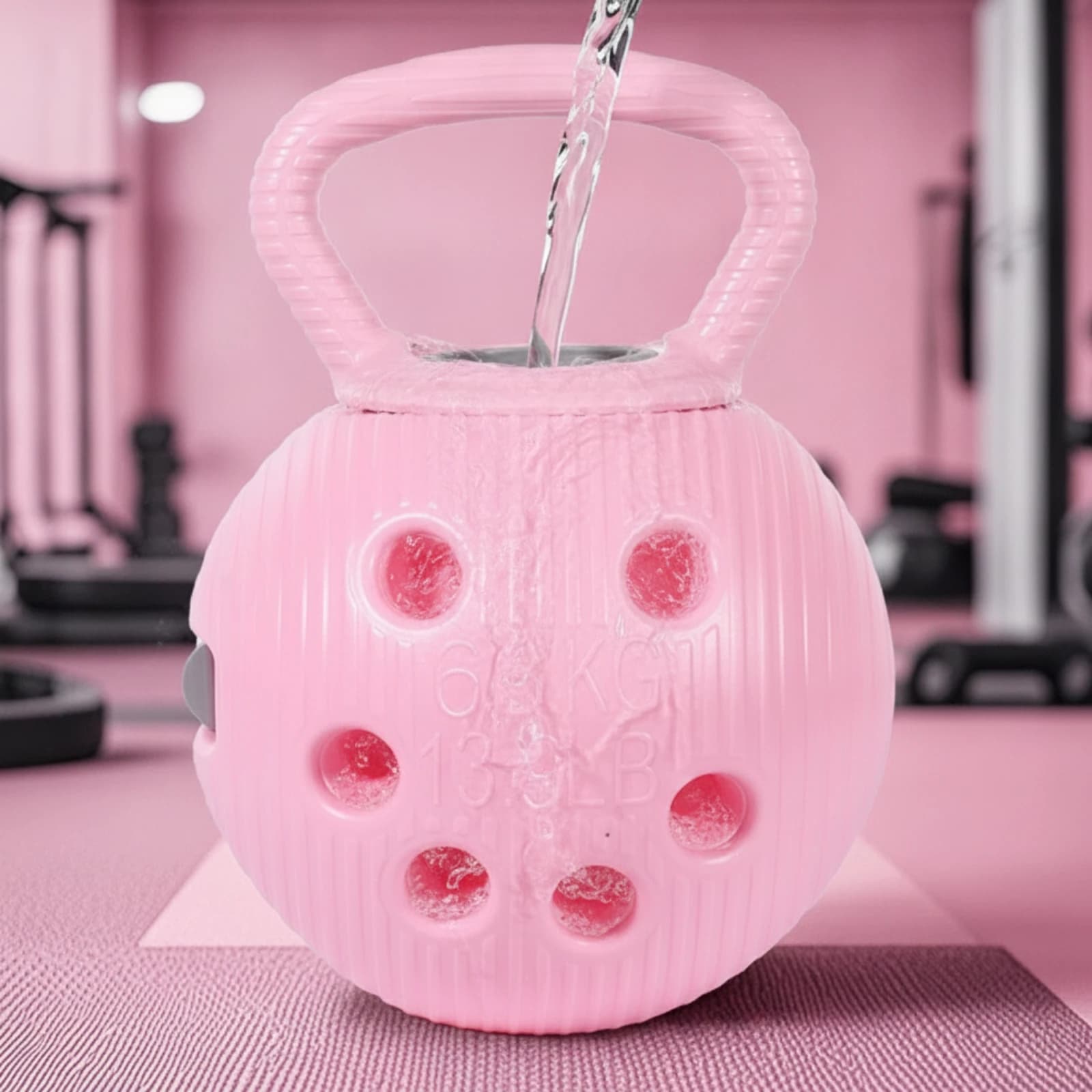 Multi-Handhold Kettlebell Ribbed Kettlebell with Grip Openings Training Weight Comfortable Eco-Friendly for Fitness Enthusiasts