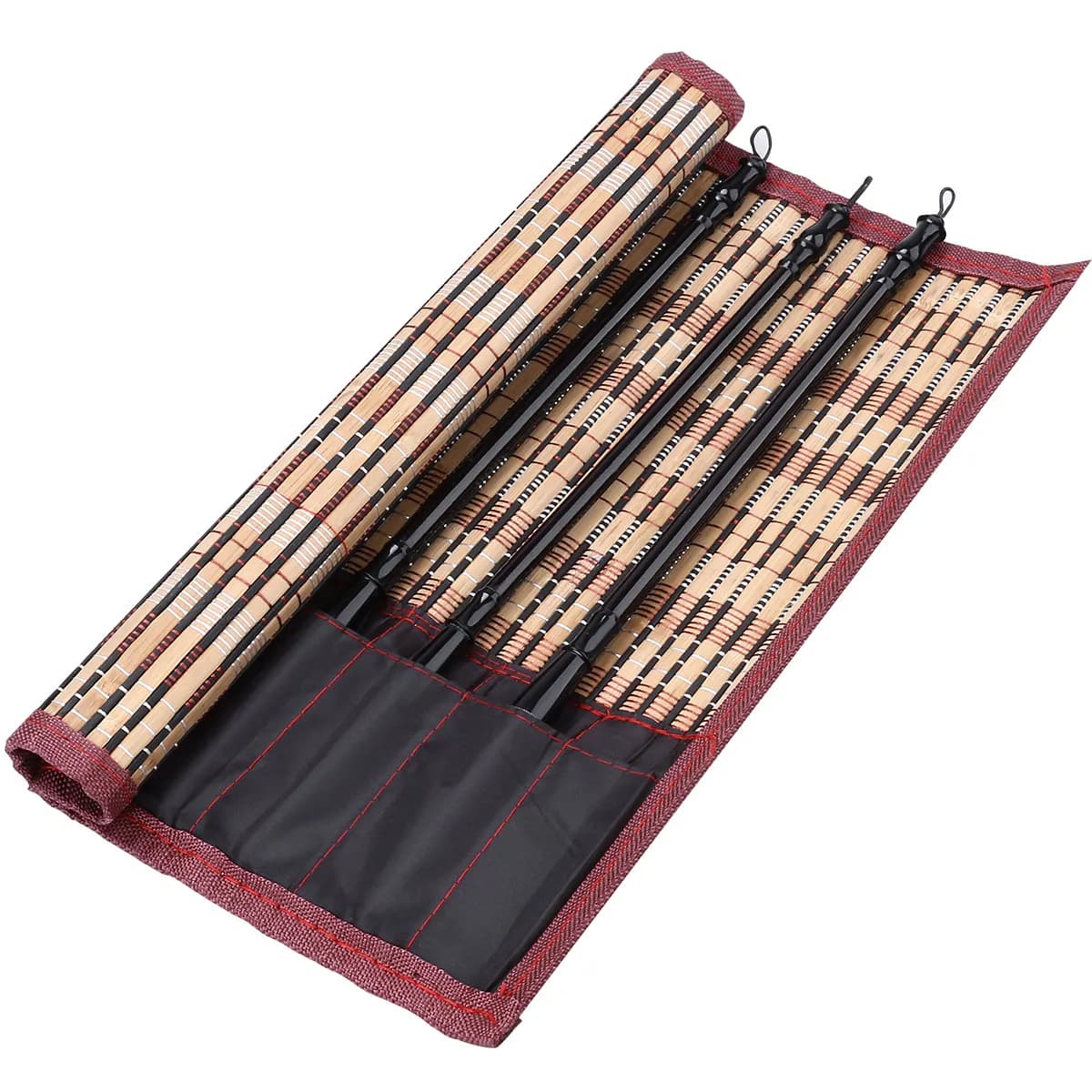 Traditional Chinese Calligraphy Brush Set Wolf Hair Wood Handle for Beginners Drawing Writing Painting 28Cm 27.2cm 26.8cm