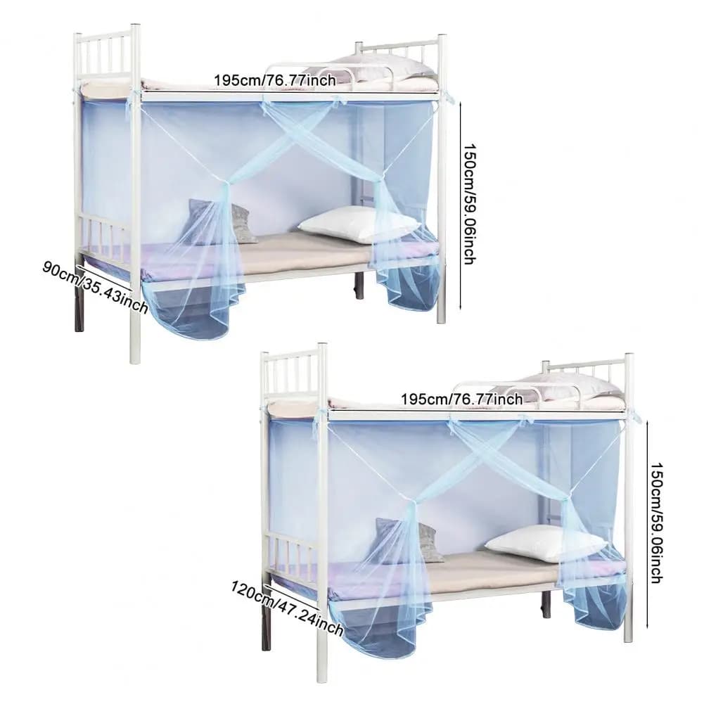 90/120cm Dormitory Zanzariera Castle Tent Breathable Baldacchino for bed T-shirt fine single bed Network with an opening for home Dormitorio College