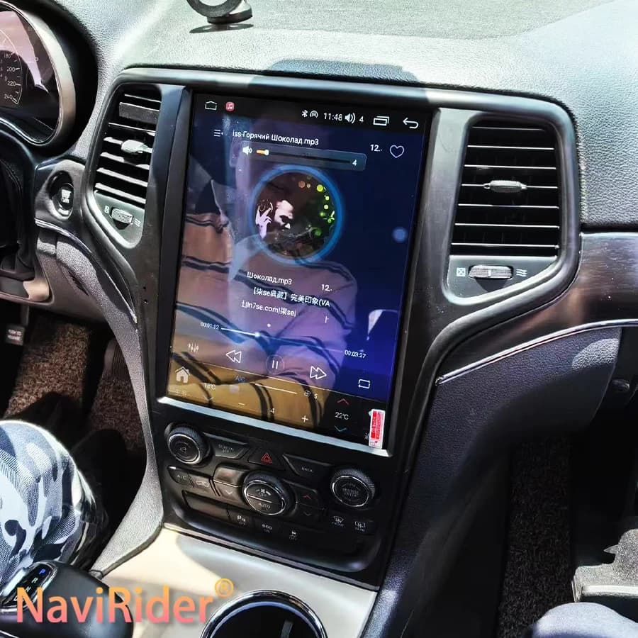 Per Jeep Grand Cherokee 2014-2017 Radio Android 14 DSP Schermo 256GB Stereo Auto Lettore Video Multimediale 12.8 ''Schermo Verticale