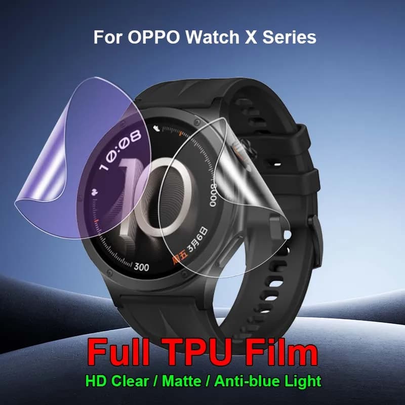 Per OPPO Watch X3 X2 X mini SmartWatch Pellicola protettiva per schermo in TPU morbido trasparente/opaco/anti luce blu - Non in vetro