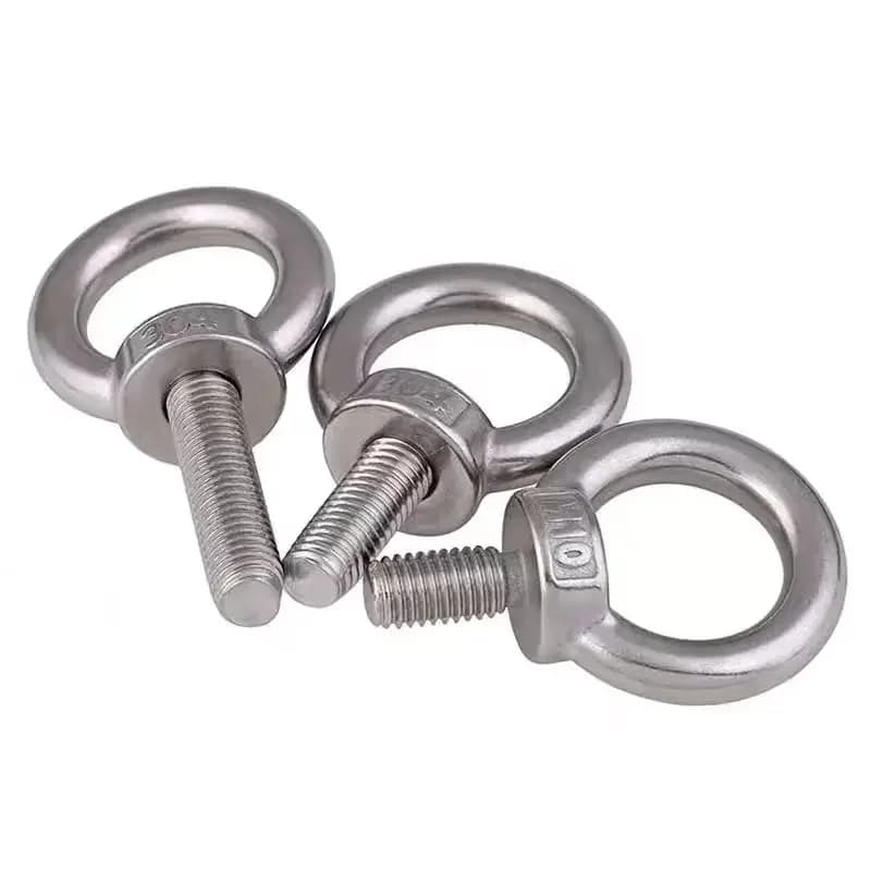 1 pz 304 (A2) in acciaio inossidabile M8 M10 a M24 bullone a occhiello di sollevamento anello a vite anello di aggancio anello marino foro per cavo corda