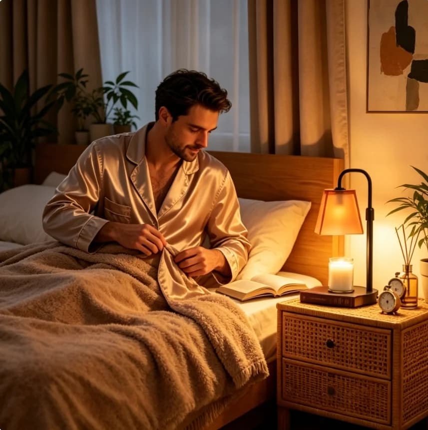 Electric Candle Warmer Lamp with 4-Key Smart Timer & Dimmer, Dusty Orange Glass Shade Wax Melter for Jar Candles, Adjustable Brightness, Housewarming Gifts for New Home, US Plug Bedroom Desk Lamp