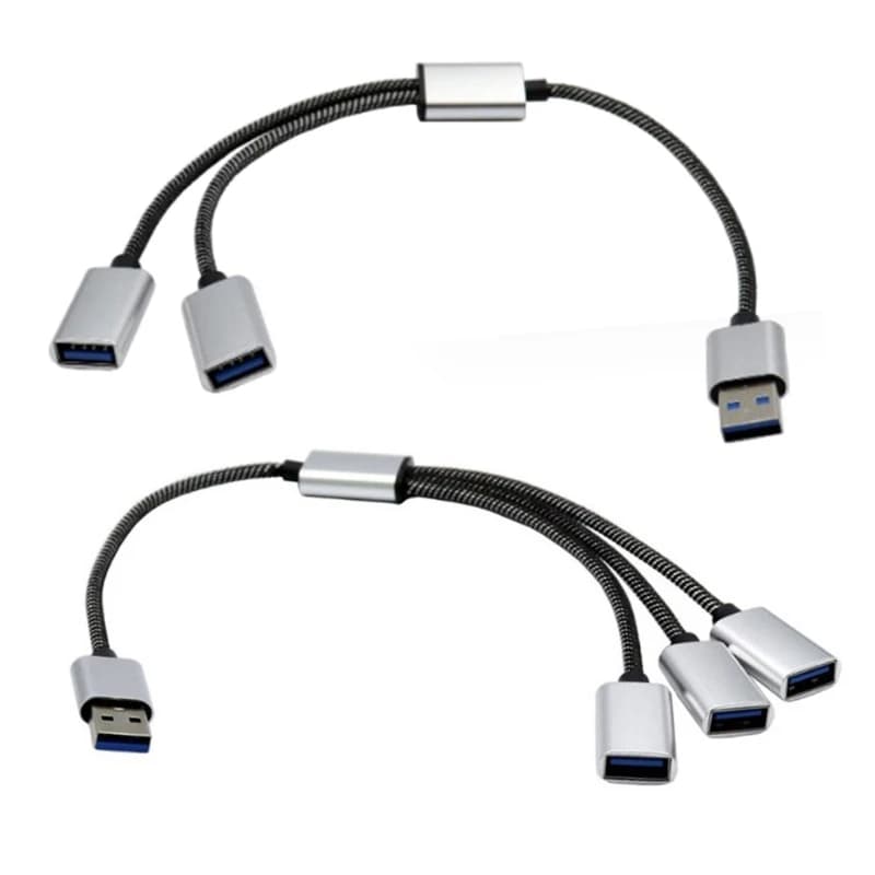 Cavo sdoppiatore USB da 30/50/100 cm Cavo di prolunga USB maschio a 3/2 USB 2.0 femmina, adattatore diviso per alimentazione dati hub porta USB