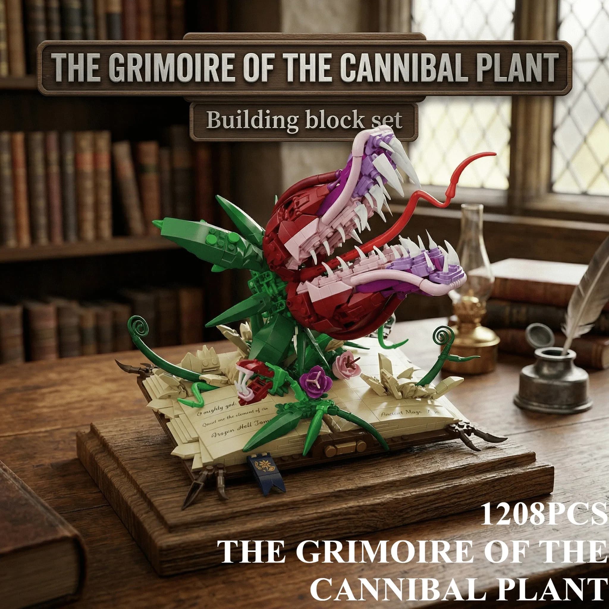 1208 Pezzi Carnivore Grimoire Blocchi da Costruzione Modello Auto Sportiva Ornamenti da Collezione Mattoncini Giocattoli Fai da Te da Assemblare per Regali