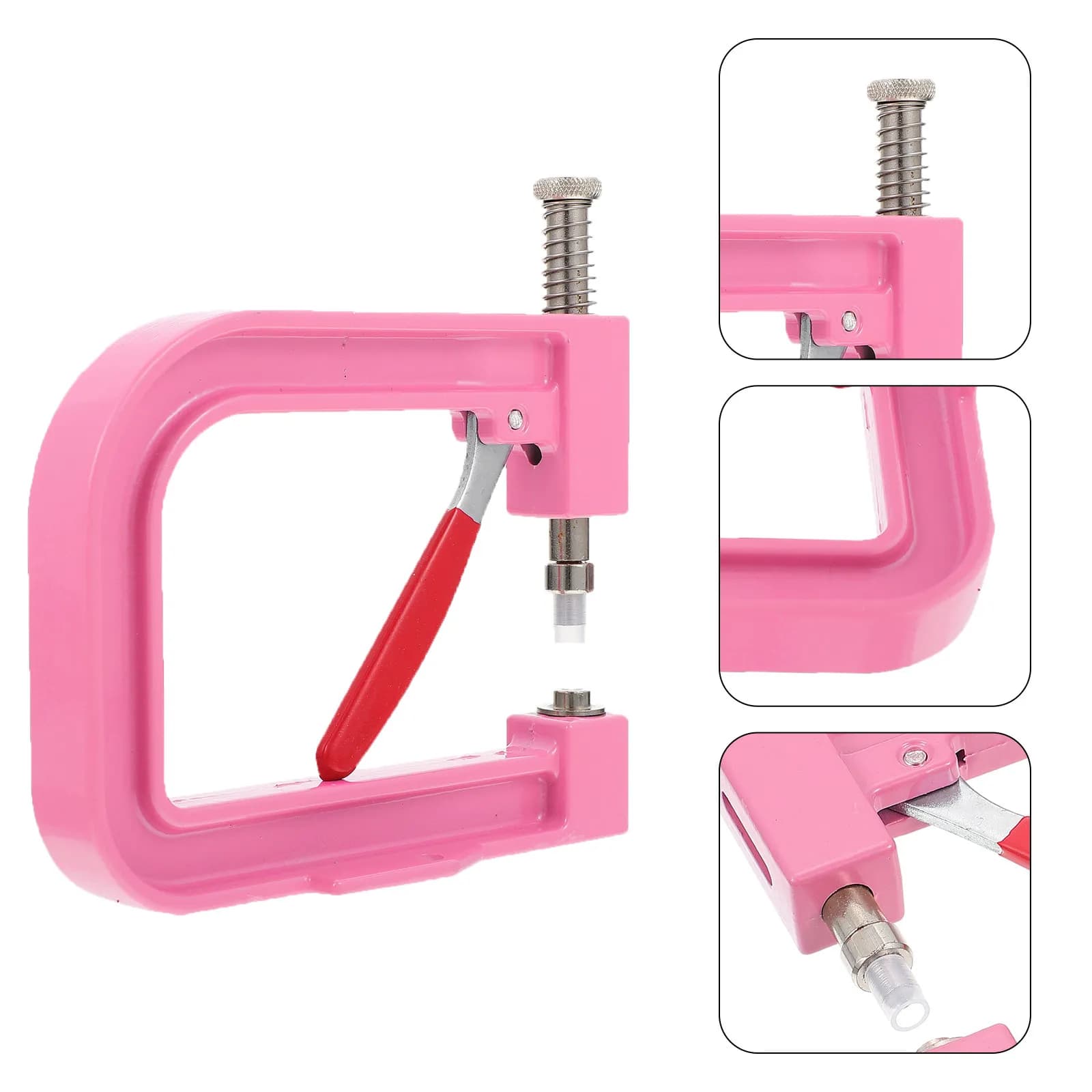 Set di 1 macchina manuale per la pressatura di perle, strumento in metallo per l'applicazione di perline, facile da usare, perfetto per vestiti, calze, cappelli, fai da te, fissaggio di perle.