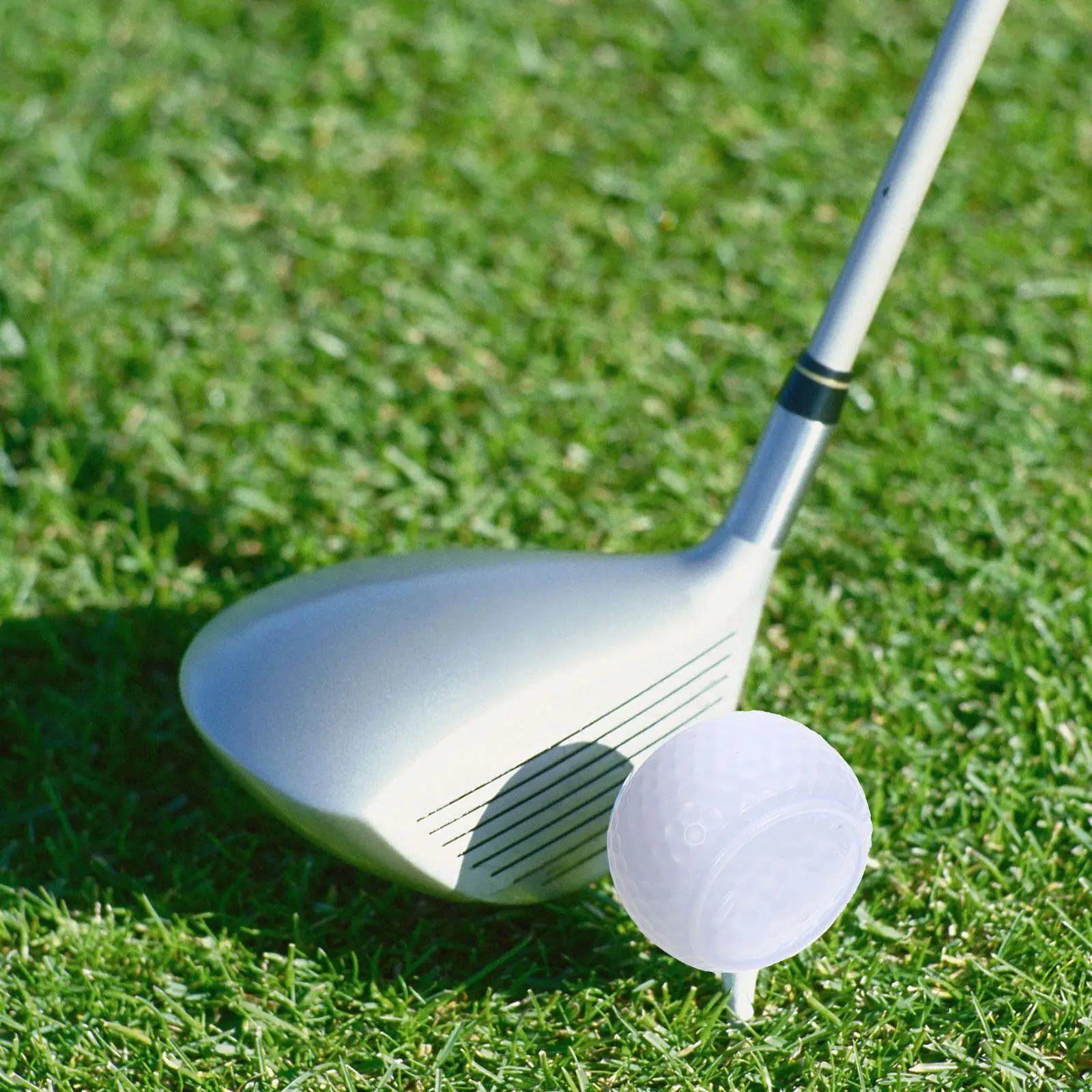 2 palline da golf professionali per allenamento, in gomma sintetica, di ottima fattura, per allenamento indoor e putting all'aperto
