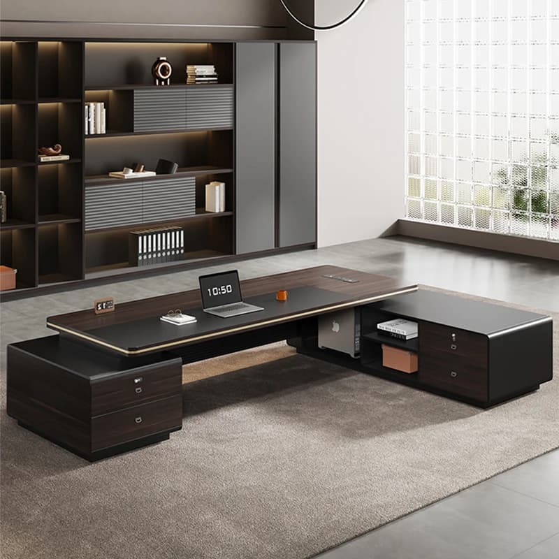 Light Luxury Unusual Office Desk Designer Modern European Storage Work Desks Conference Monitor Stand Escritorio Furniture
