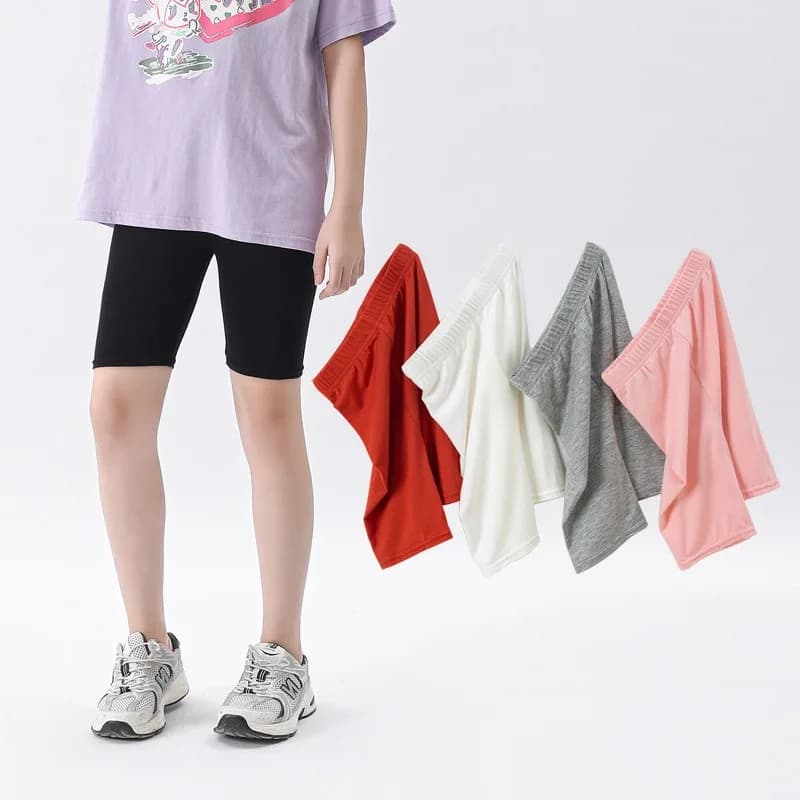 Women's five-pointed leggings Summer Slim modal shorts Children's cycling trousers 4 years old