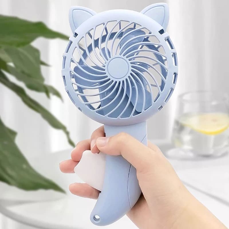 Portable Cartoon Cute Hand Pressure Fan Mini Handheld Fan Without Battery For Outdoor Use Fan Summer Air Cooler Travel Home Fans