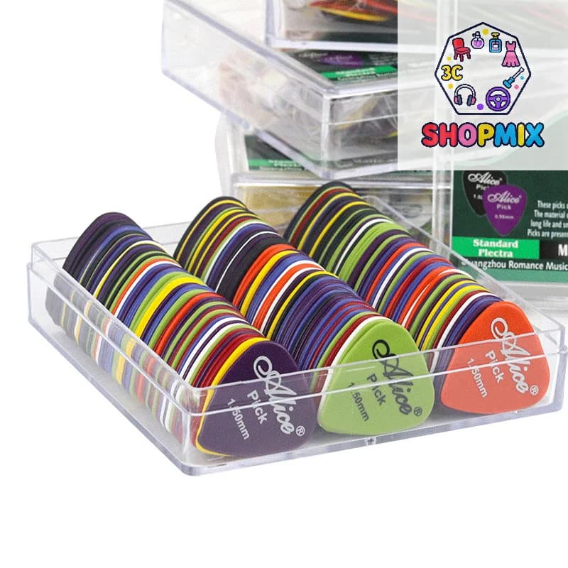 12/20/50pcs Plettro per chitarra Plettro per chitarra elettrica Plettri per musica acustica Accessori per strumenti a plettro Plettro per chitarra a spessore misto