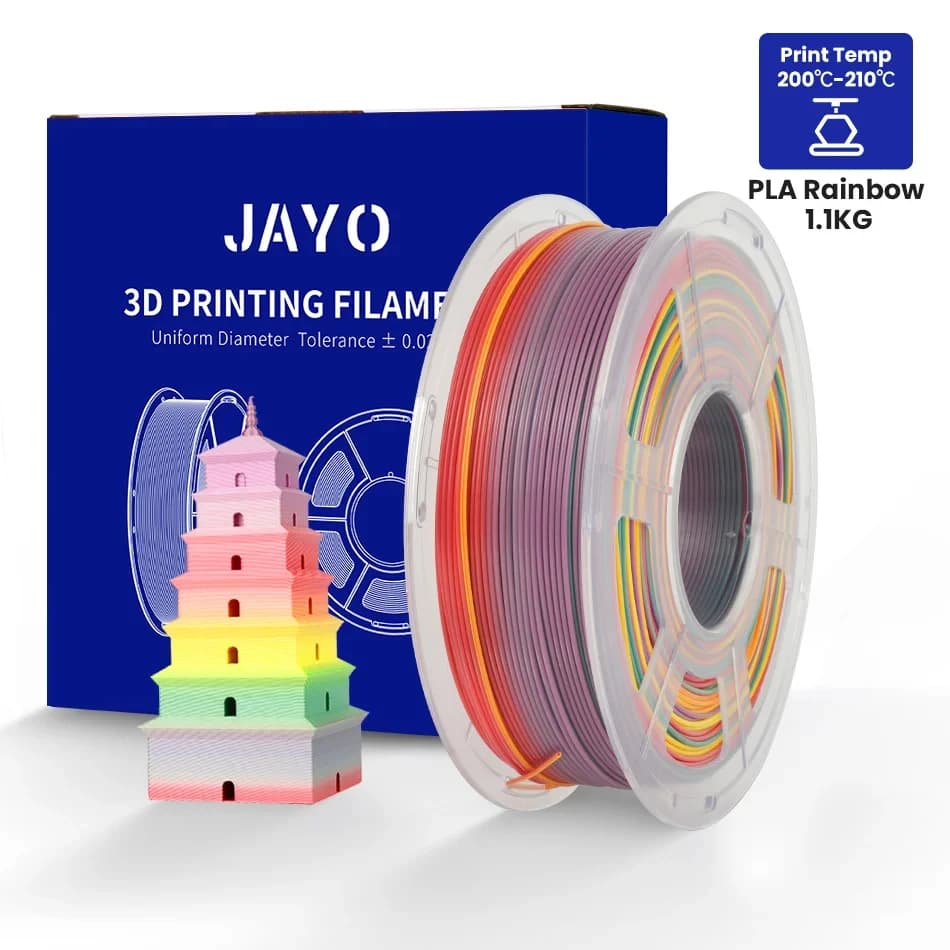 3D Filament JAYO PLA/PETG 1.1 kg Tolerance 1.75 mm diameter +/- 0.02 mm Colorless 100% bubbleless 3D printing material Eco-friendly