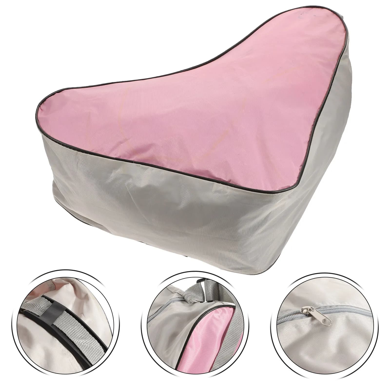 Borsa Rosa Portatile per Pattini in Rete, Borsa a Tracolla Triangolare Resistente per Pattini da Ghiaccio, Pattini a Rotelle, Abbigliamento, Asciugamani