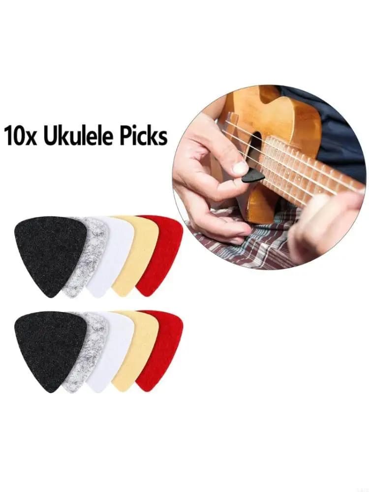 Pratici plettri per chitarra Accessori per suonare Texture in feltro adatta per l'uso con l'ukulele