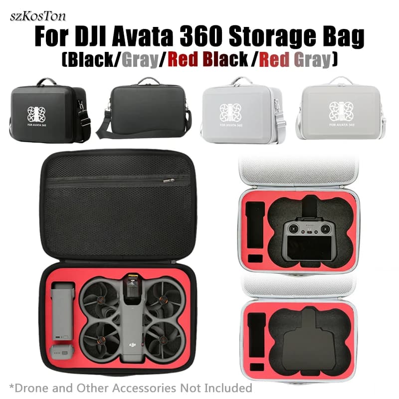 Borsa Protettiva per Drone DJI AVATA 360, Custodia da Trasporto, Borsa a Tracolla, Borsa da Viaggio Antiurto, Accessori per Drone